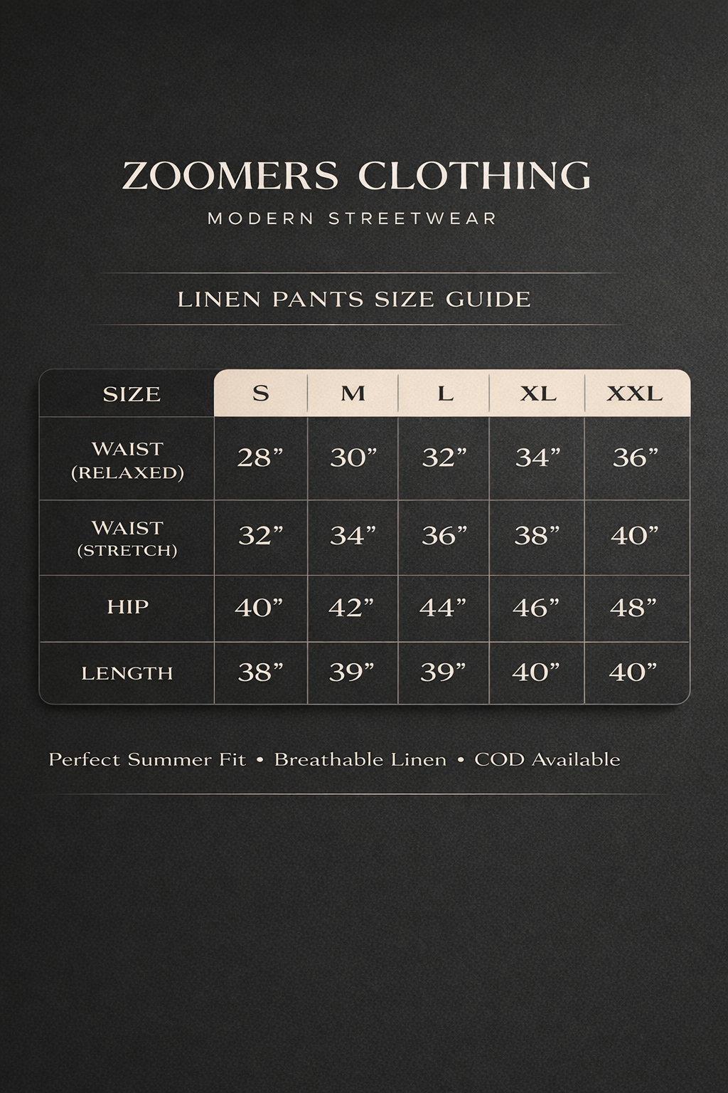 Premium Linen Blend Relaxed Fit Trousers – Elastic Waist Comfort Pants