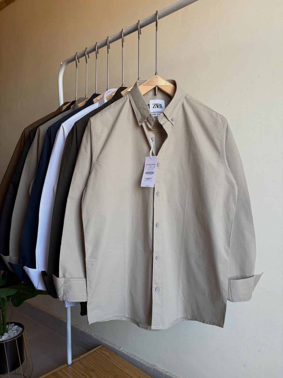 Premium Linen Cotton Shirt – Classic Light Beige