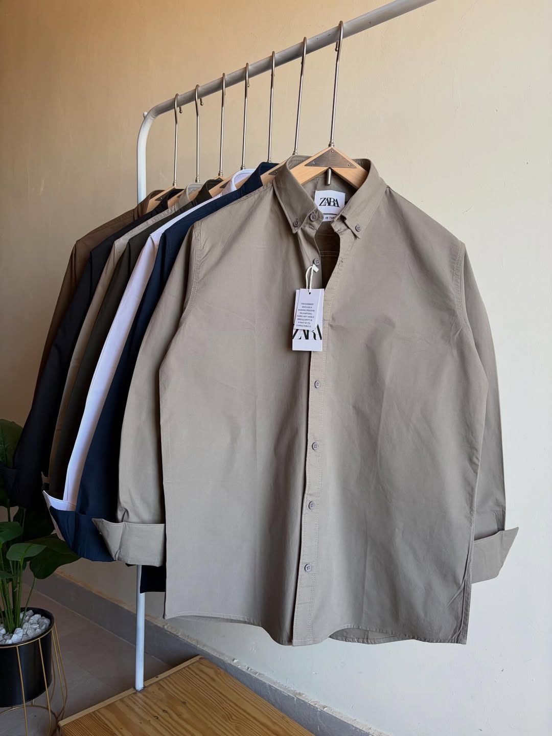 Premium Linen Cotton Shirt – Classic Beige