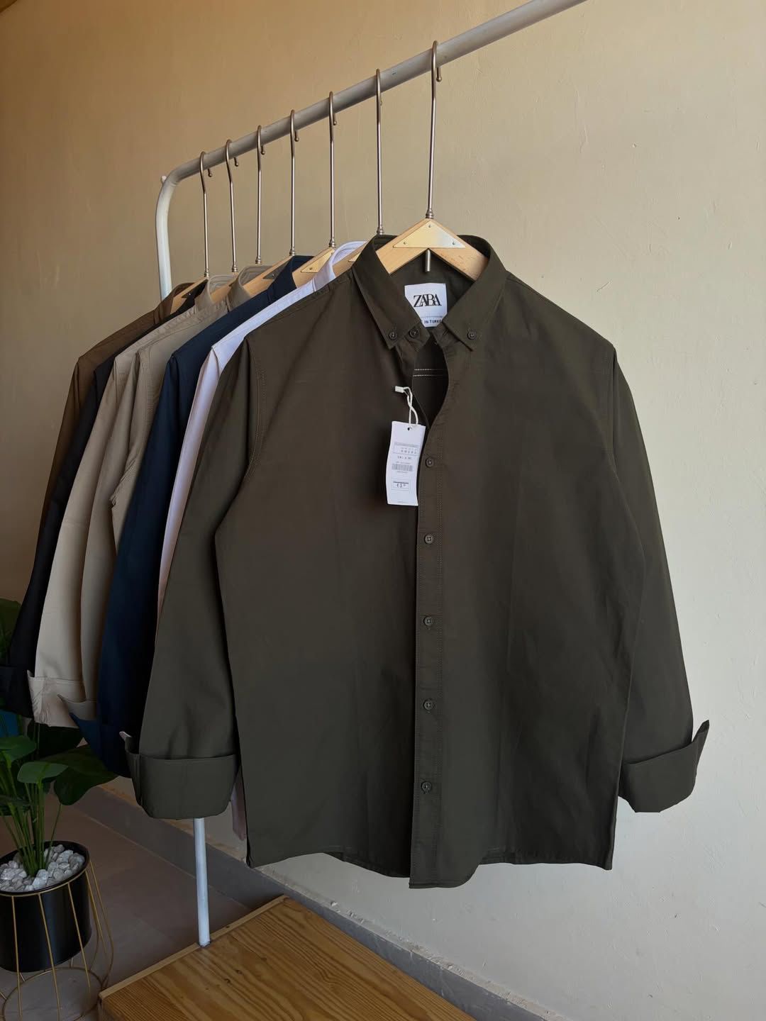 Premium Linen Cotton Shirt – Classic Chocolate Brown